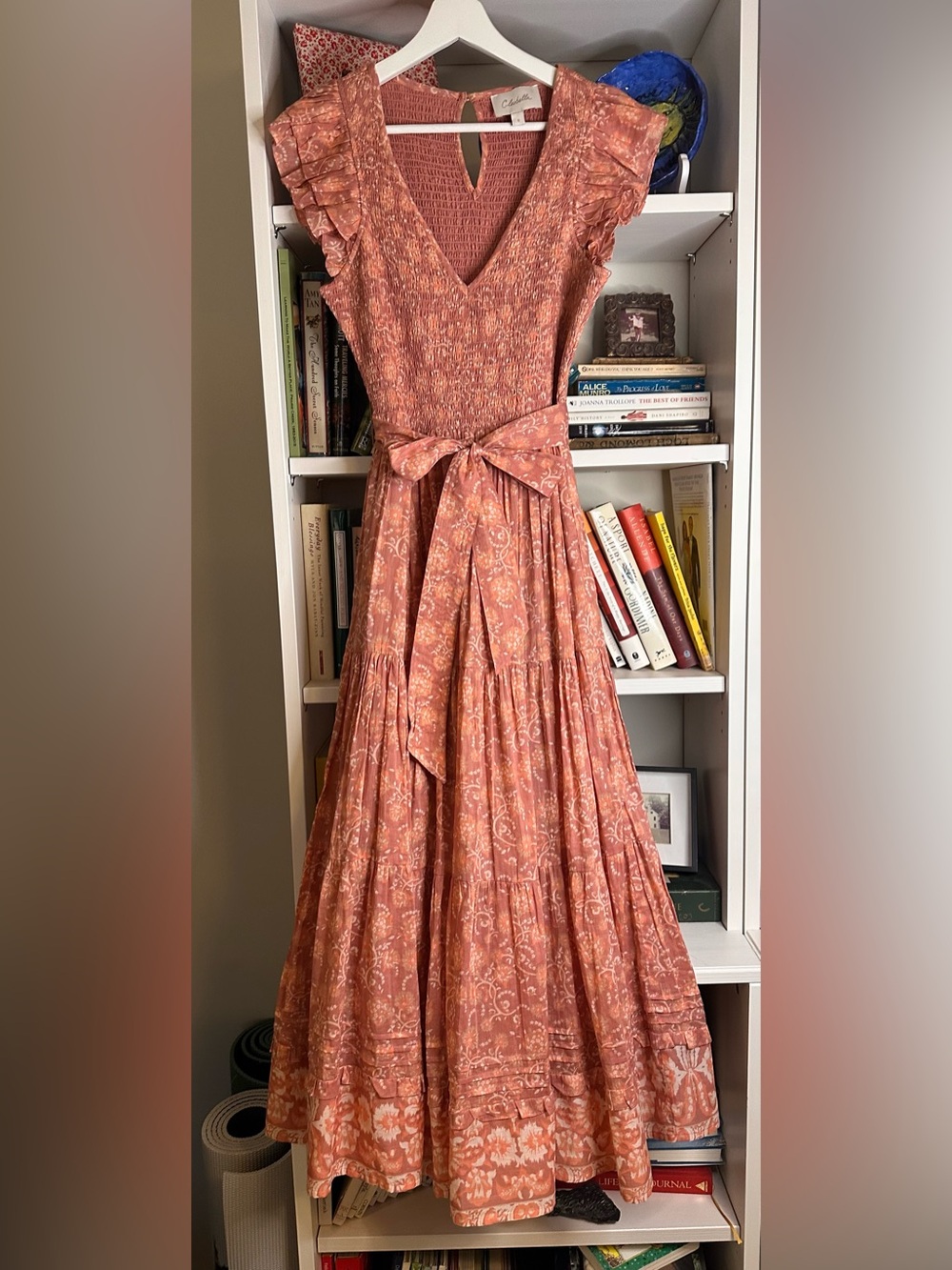 Cleobella Rita Floral Maxi Dress with Tie Belt Size S